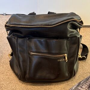 Fawn Design Black and Gold Backpack